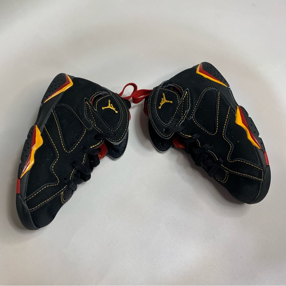 🛍️ AIR JORDAN 7 Retro Citrus Toddler Sneakers - Size 10C - Picture 12 of 16